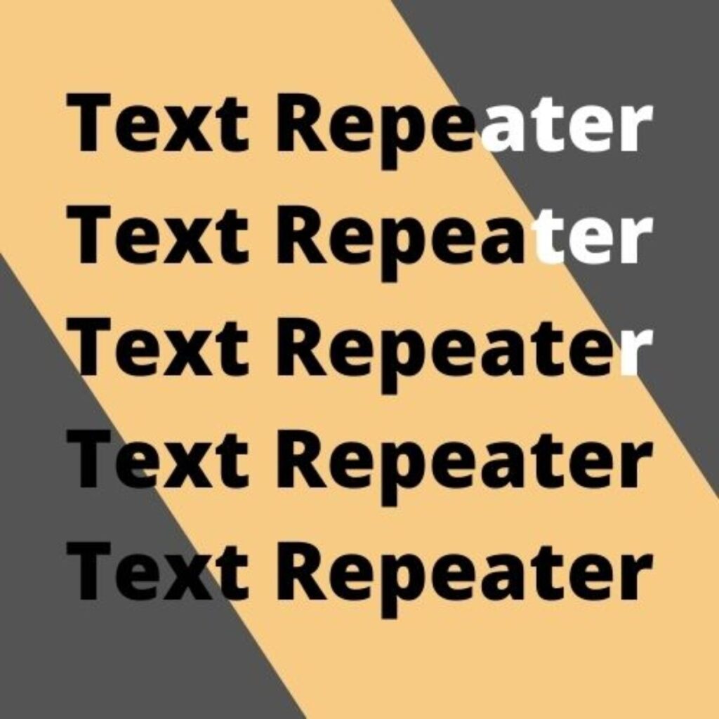 Text Repeater